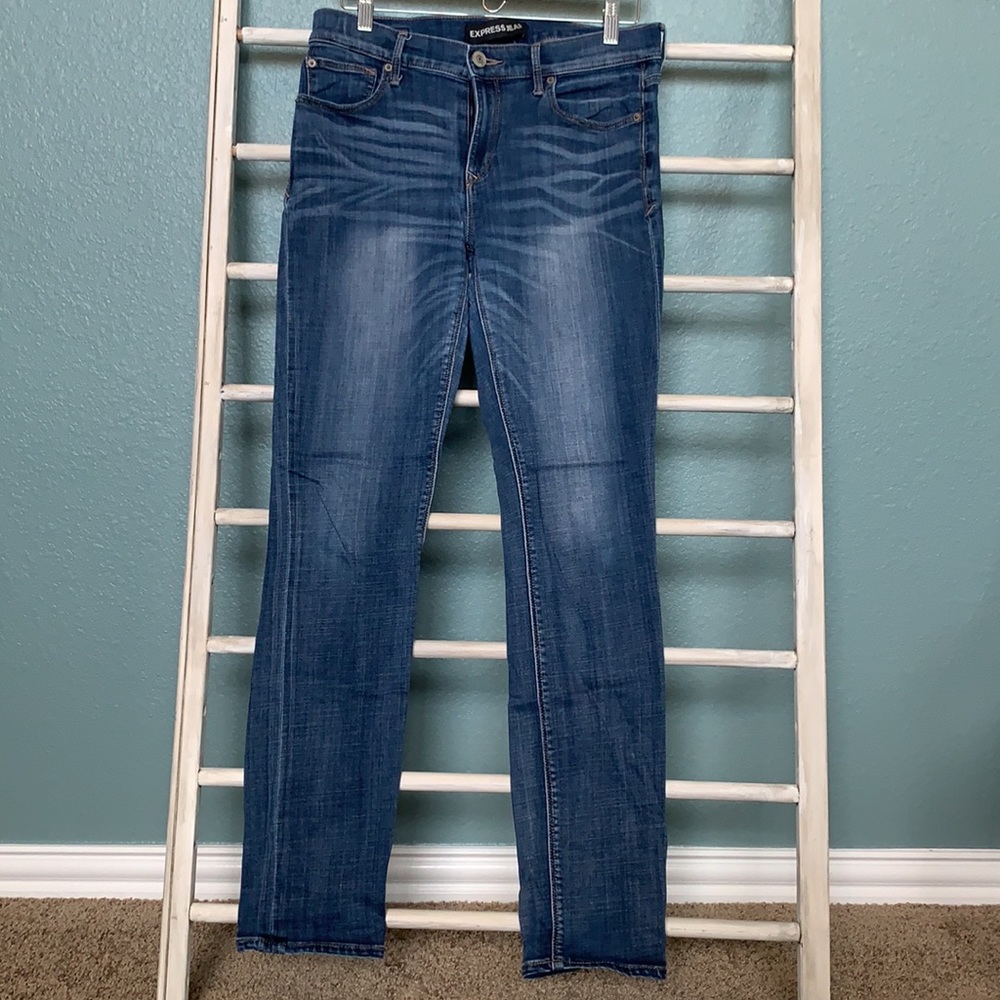 Express Mid Rise Skinny 10R